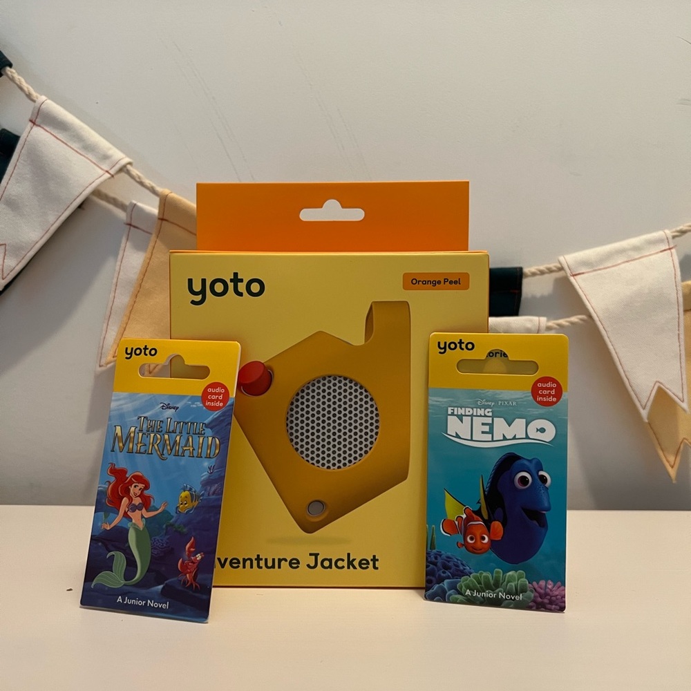 Yoto Player Adventure Jacket in Orange Peel & 2 Yoto cards